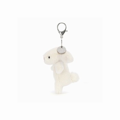 Jellycat Bashful Bunny Cream Bag Charm New Zealand | ZNUDG7829